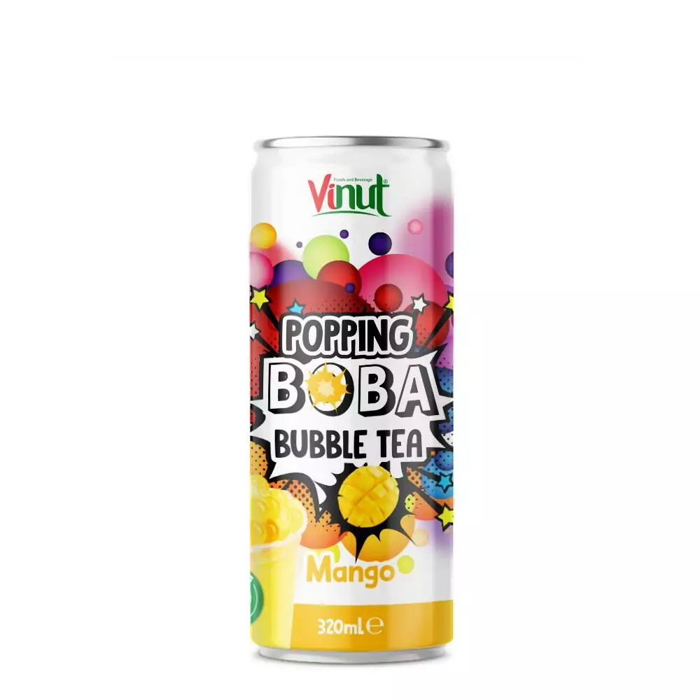 Vinut Popping Boba Bubble Tea With Mango 320ML